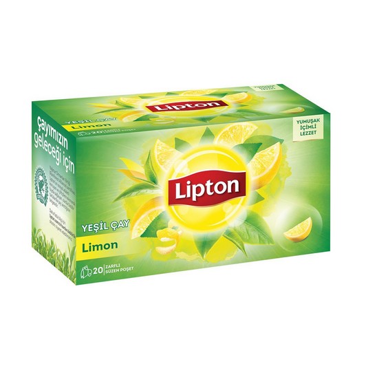 LİPTON YEŞİL ÇAY LİMONLU 30 GR