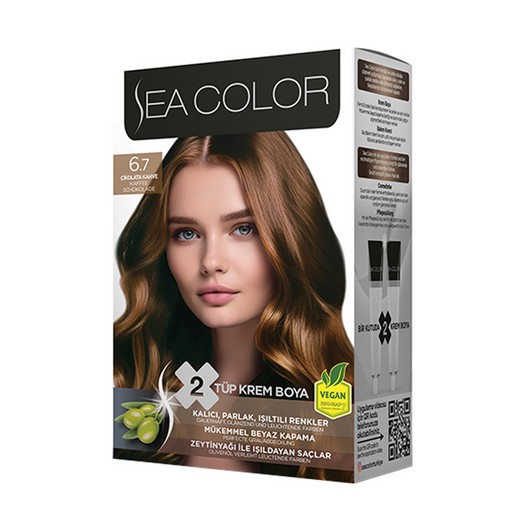 SEA COLOR SAÇ BOYASI SET 6-7 ÇİKOLATA KAHVE