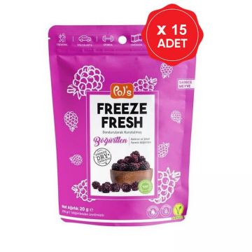 Freeze Fresh Kurutulmuş Böğürtlen 20 Gr x 15 Adet