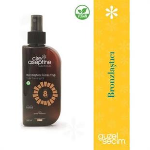 Cire Aseptine Bronzlaştırıcı Güneş Yağı SPF8 200 ml