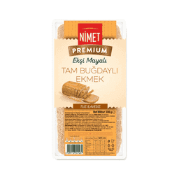 Nimet Tuzsuz Ekşi Mayalı Tam Buğday Ekmeği 330 G