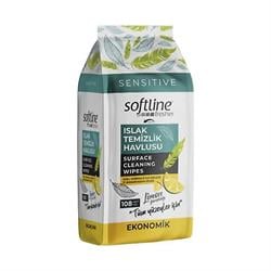 Softline Fresher Islak Temizlik Havlusu Limon Ferahlığı 108 Yaprak