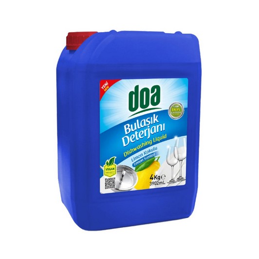 Doa Bulaşık Deterjanı Limon Kokulu 4 kg