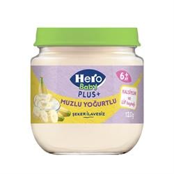 Hero Baby Plus Muzlu Yoğurtlu Kavanoz Maması 120Gr