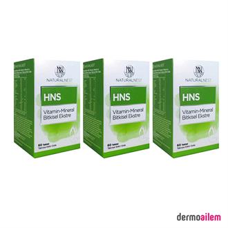 Naturalnest HNS 60 Tablet Üçlü Avantaj Paket (SKT:11.2025)