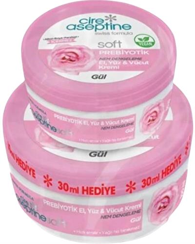 CIRE ASEPTINE Soft Prebiyotik Gül Krem 100 ml + 30 ml