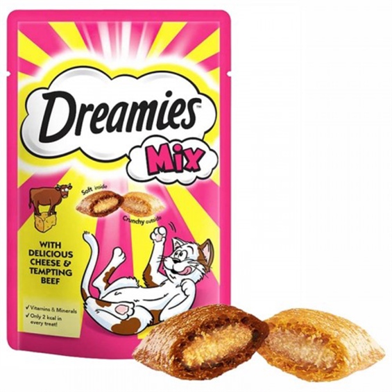 Dreamies Mix Kedi Ödül Maması Peynirli-Sığır Etli 60 Gr