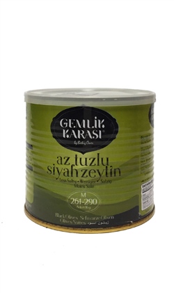 Gemlik Karası Az Tuzlu Siyah Zeytin  400 gr