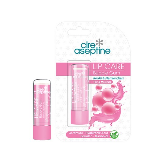 CIRE ASEPTINE Lip Care Bubble Gum Renkli Dudak Bakım Kremi 4,5 G
