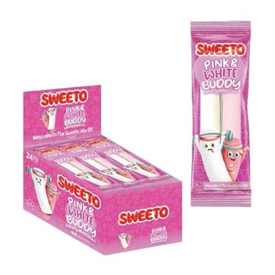 SWEETO MARSHMALLOW PINK&WHITE BUDDY 23g