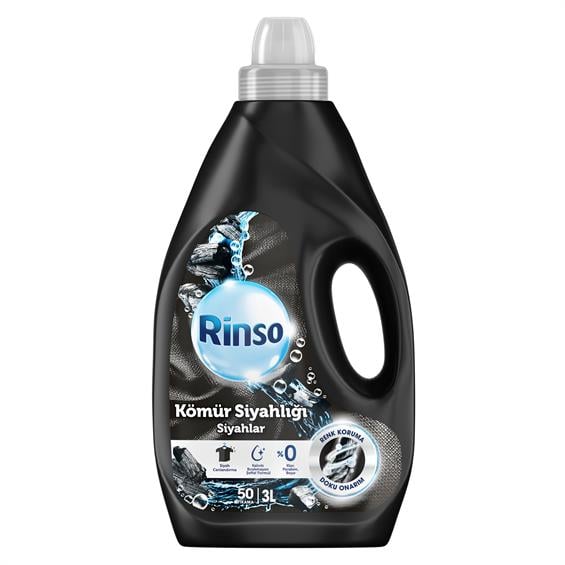 Rinso Sıvı Çamaşır Deterjanı Siyah 3000 ml