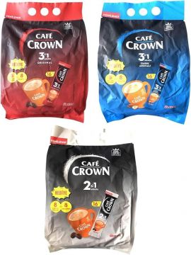 Ülker Cafe Crown 3'ü 1 Arada Sade 16'lı Paket - 8 Karton Bardak ve Karıştırıcı Hediyeli