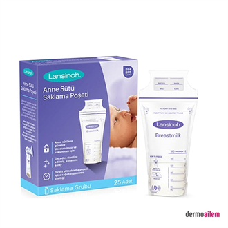 Lansinoh Steril Anne Sütü Saklama Poşeti 25 adet