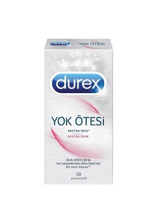 Durex Yok Ötesi Ekstra İnce Ekstra Zevk Prezervatif 10'lu