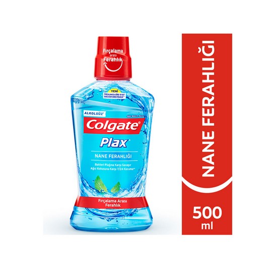 Colgate Plax Nane Ferahlığı Plağa Karşı Alkolsüz Ağız Bakım Suyu 500 ml