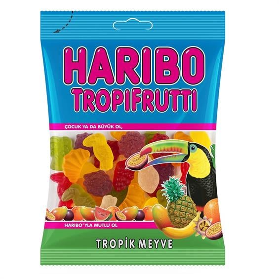 Haribo Tropifrutti  Tropik Meyve Aromalı Şekerleme 80 Gr