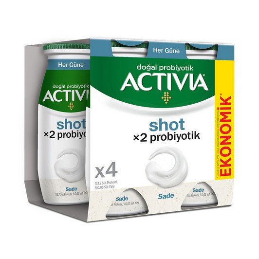 Danone Activia Probiyotik Shot Sade 4X80 ml