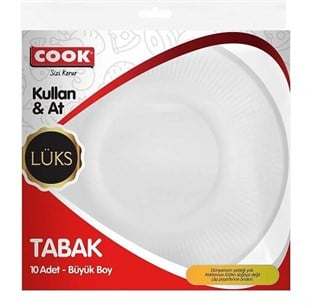 Cook Plastik Tabak 10 Adet Kullan At