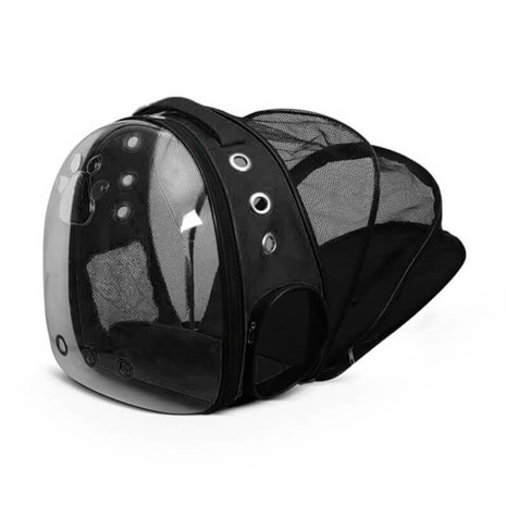 Ally Paws Bahçeli Kedi Taşıma Çantası Siyah