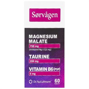 Sorvagen Magnezyum Malat Taurin ve Vitamin B6 P5P 60 Tablet