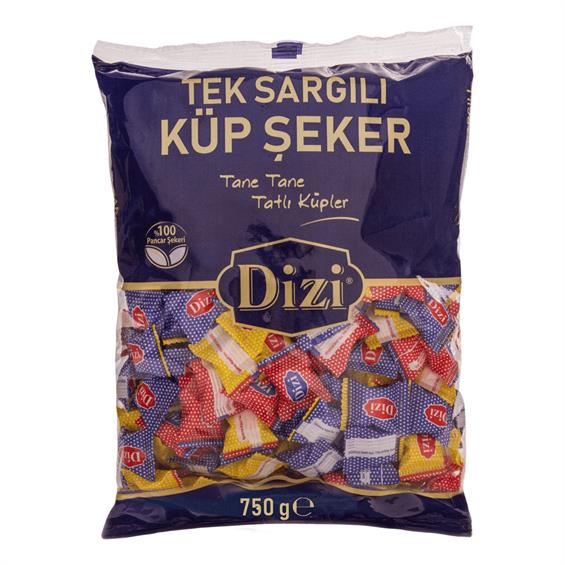 Dizi Tek Sargılı Küp Şeker 750 gr