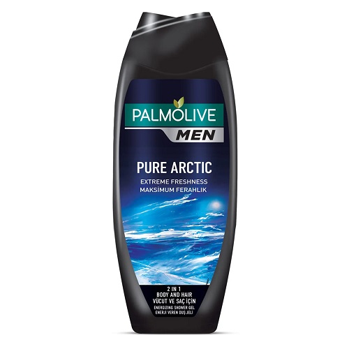 Palmolive Men Pure Artric 2'si 1 Arada Vücut ve Saç için Duş Jeli ve Şampuan 500 ml