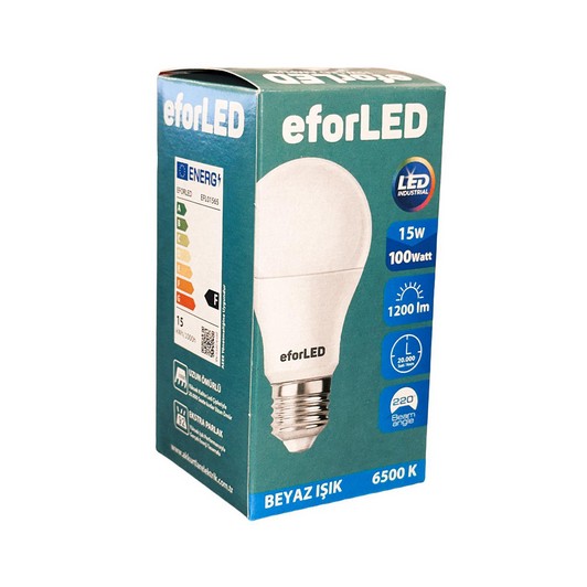 EFOR LED AMPUL E27 15W-100 W BEYAZ ISIK