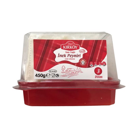 Kırköy Klasik Dilimli Beyaz Peynir 450 gr