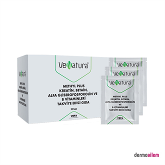 VeNatura Methyl Plus Kreatin, Betain, Alfa Gliserofosfokolin ve B Vitaminleri 30 Saşe