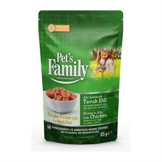 Family Pets Peşet Yetişkin Kedi Tavuk Jöle 85gr