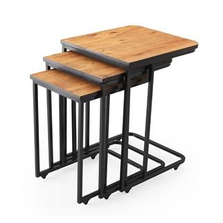 Karataş MZ-9405 CE Metal Zigon Sehpa Atlantik Çam