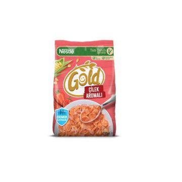 Nestle Gold Corn Flakes Çilek Aromalı Mısır Gevreği 310 Gr