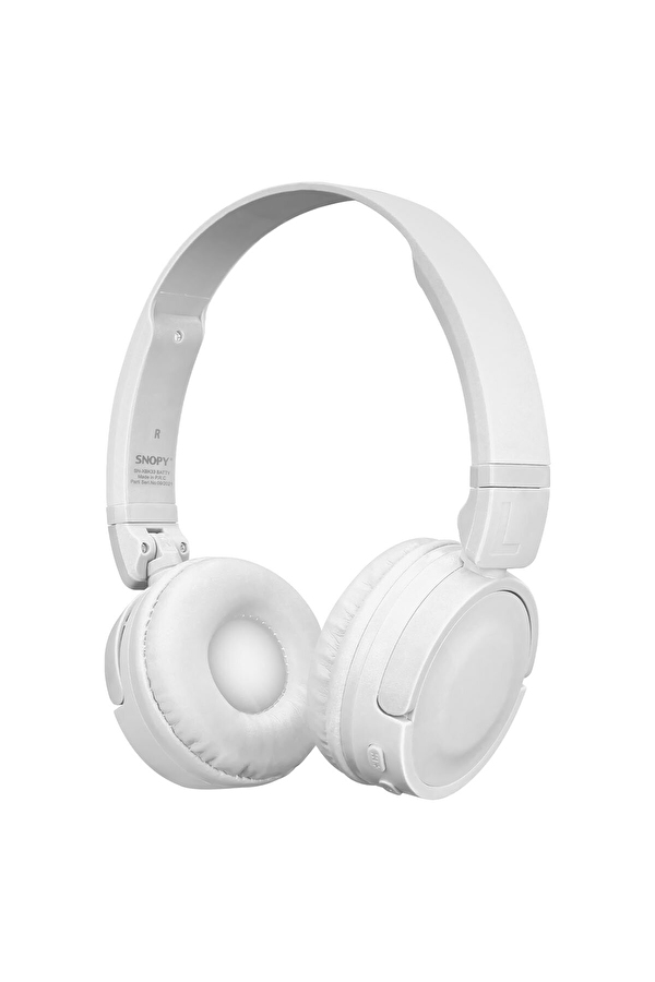 Snopy SN-XBK33 BATTY Beyaz TF Kart Özellikli Bluetooth Kulaklık