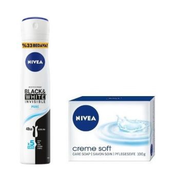 NIVEA DEO 200ml BLACK & WHITE PURE