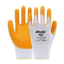 Beybi PN2 Polyester Örme Nitril Eldiven