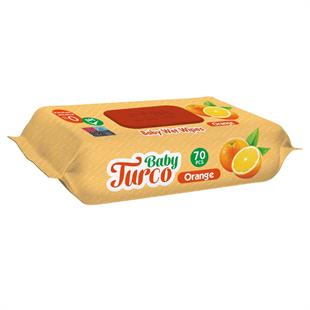 Baby Turco Islak Havlu Portakal 70'li