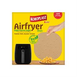 Koroplast Airfryer Doğal Pişirme Kağıdı 20 Adet 23*23 cm
