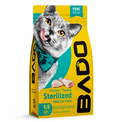 Bado Kısırlaştırılmış Tavuk Etli Kedi Maması 1,5 Kg