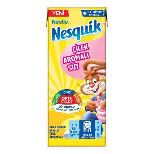 Nestle Nesquik Çilek Aromalı Süt 180 Ml