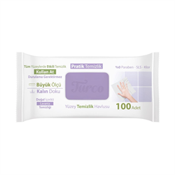 Baby Turco Yüzey Temizleme Havlusu Lavanta 100lü