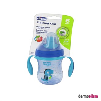 Chicco Yarı Yumuşak Uçlu Eğitici Bardak 6 M+ 200 Ml Mavi