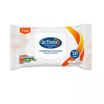 Activex Antibakteriyel Islak Mendil Aktif 50 Yaprak