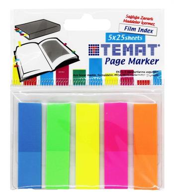 Temat İndex İşaret Bant Film 12x45 5 Lİ 10861