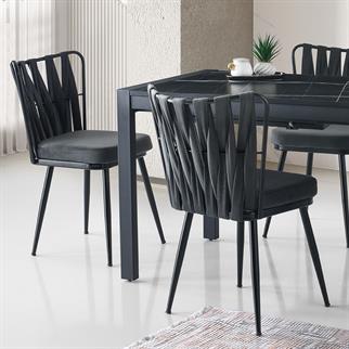 Karataş KS-230 Kuşaklı Sandalye Bf-14/ Siyah