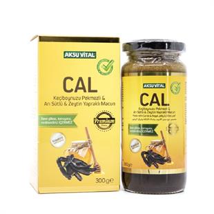 Aksu Vital CAL Keçiboynuzu Pekmezli Arı Sütlü Zeytin Yapraklı Macun 300 gr