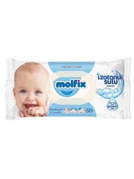 Molfix İzotonik Sulu Islak Mendil Hassas Ciltler 50 Yaprak x 12 Adet
