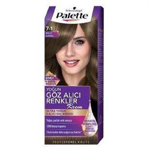 Palette Natural Saç Boyası Göz Alıcı Küllü Kumral 7-1