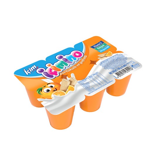 İçim İçimino Büyüme Küpü Portakallı Gofretli 6x40 gr