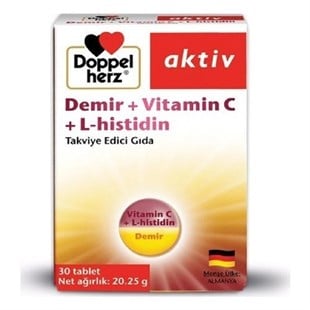 Doppelherz Demir + Vitamin C + L-Histidin 30 Tablet