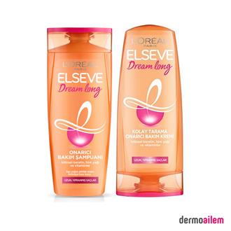 Loreal Elseve Dream Long Onarıcı Bakım Kremi 390 Ml+ Onarıcı Bakım Şampuan Seti 390 Ml
